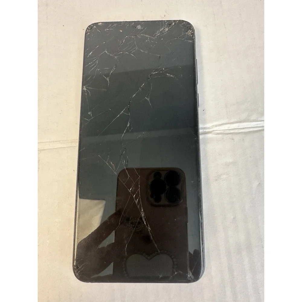 Motorola Moto Blue For Parts or Not Working Cracked Screen Broken AI Dual Camera